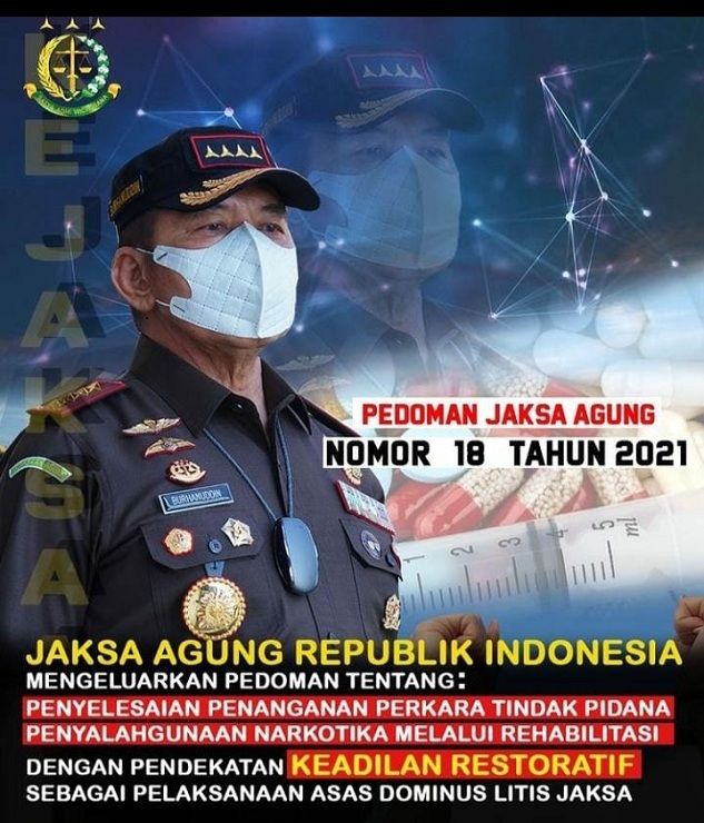 Jaksa Agung RI Burhanuddin Mengeluarkan dan Menetapkan Pedoman Nomor 18 Tahun 2021
