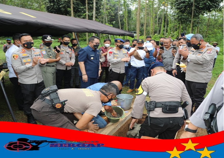 Kunjungan Kerja Kapolda Jabar dalam Rangka Peletakan Batu Pertama Pembangunan Mako Brimob Batalyon D Polda Jabar