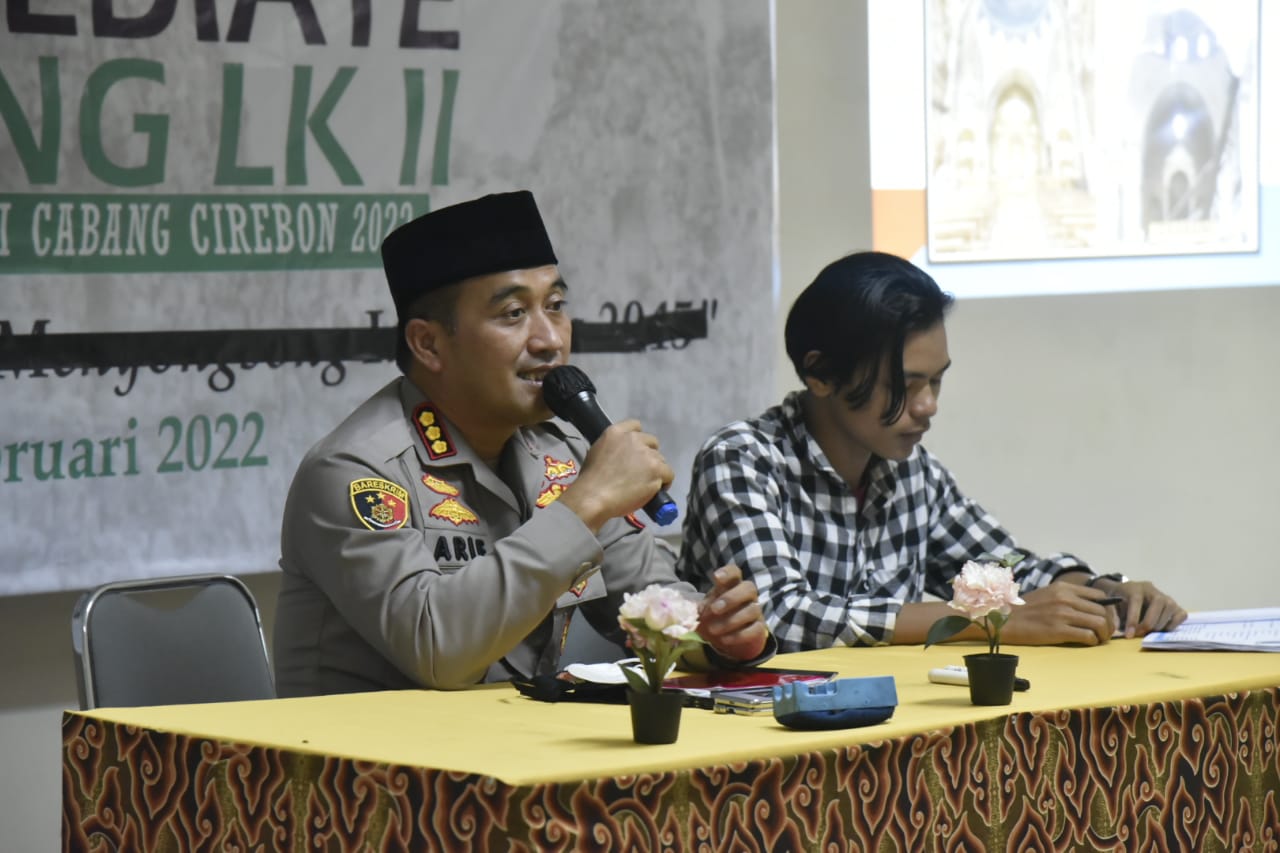 Kapolresta Cirebon Hadiri Pelatihan Kader II HMI Cabang Cirebon Tahun 2022